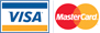 Aceitamos Visa e Mastercard Aceitamos Visa e Mastercard